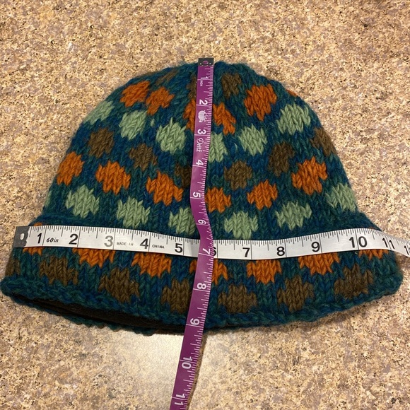 Rising Tide Nepal Wool Knit Hat Fleece Lined - Picture 3 of 15